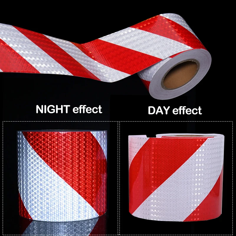 10 سنتيمتر x 1/3 متر حك عاكس شريط مقاوم للماء اليسار أو اليمين عاكس ذاتية اللصق تحذير السلامة ملصق واضح ملصق شاحنة #6