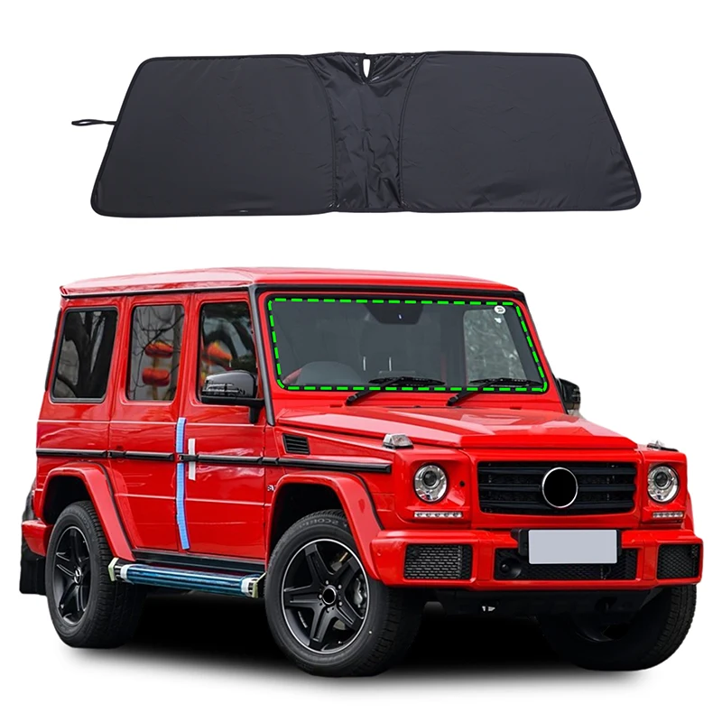 

Car Windshield Sun Shade Front Window Curtain Summer UV Refletive Sun Protection Cover For Mercedes-benz G-Class W463 2004-2018