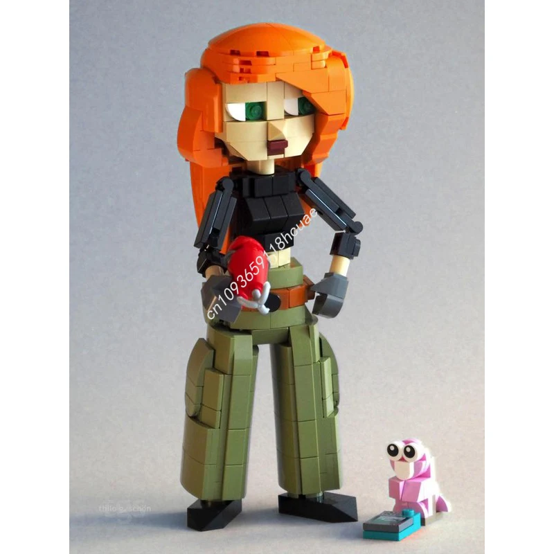 

444 шт. MOC Kim Possible Rufus Disneying модель строительные блоки образование модульный кирпич день рождения дети DIY игрушки рождественские подарки