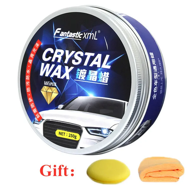 250g Car Wax Crystal Plating Set Hard Glossy Wax Layer Covering Paint Surface Coating Formula Waterproof Film Car Polish