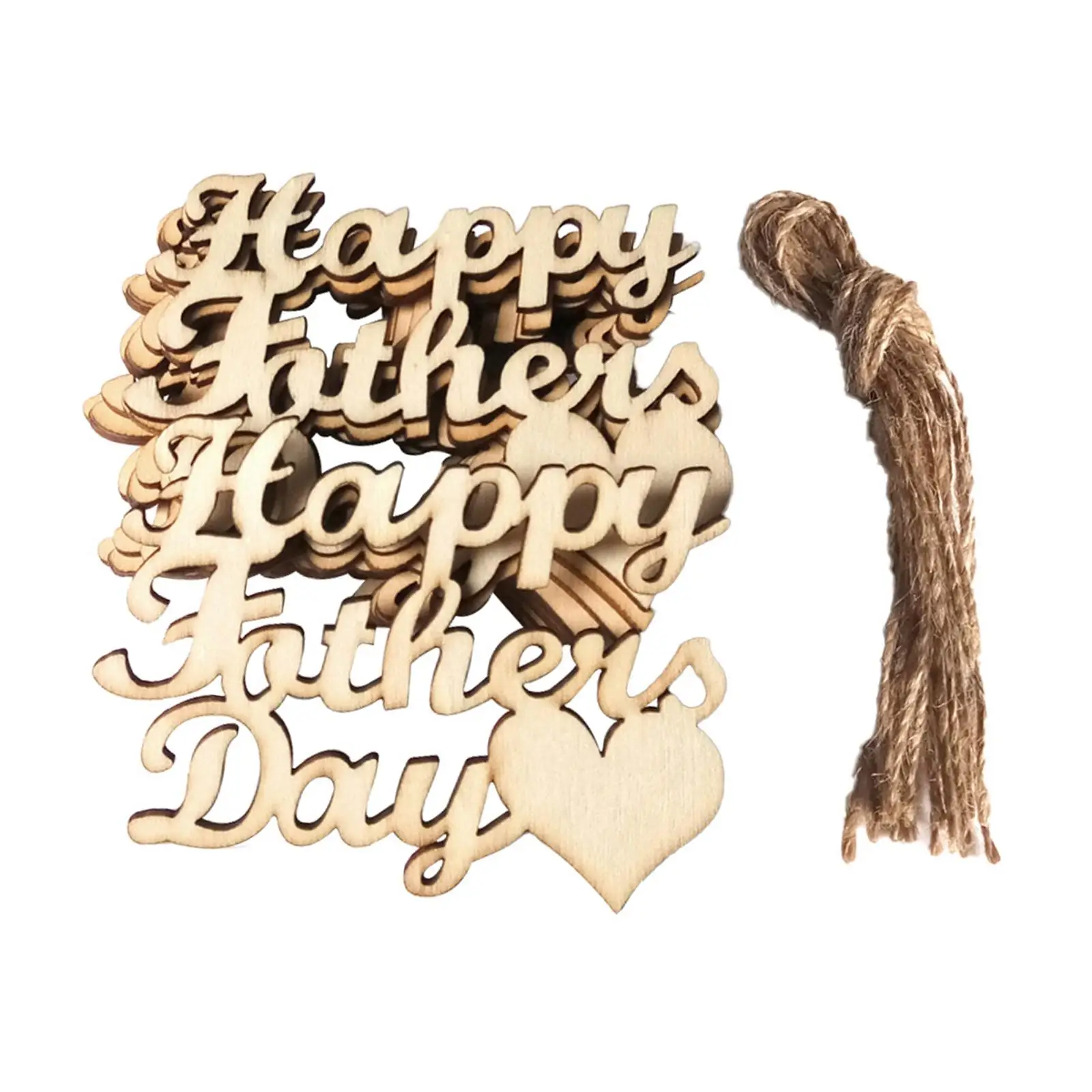 Father's Day Crafts Wooden Embellishments Father's Day Gift Ornament Father's Day Wood Tags for Ceiling Doors Office Windows