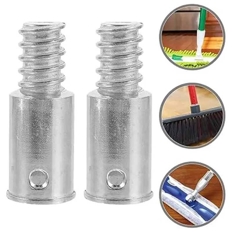HHTL 2Pcs Threaded Tip Replacement Spare Parts Repair Kit,Aluminum Threaded Handle Tips For 0.72 Inch Wood Or Metal Poles
