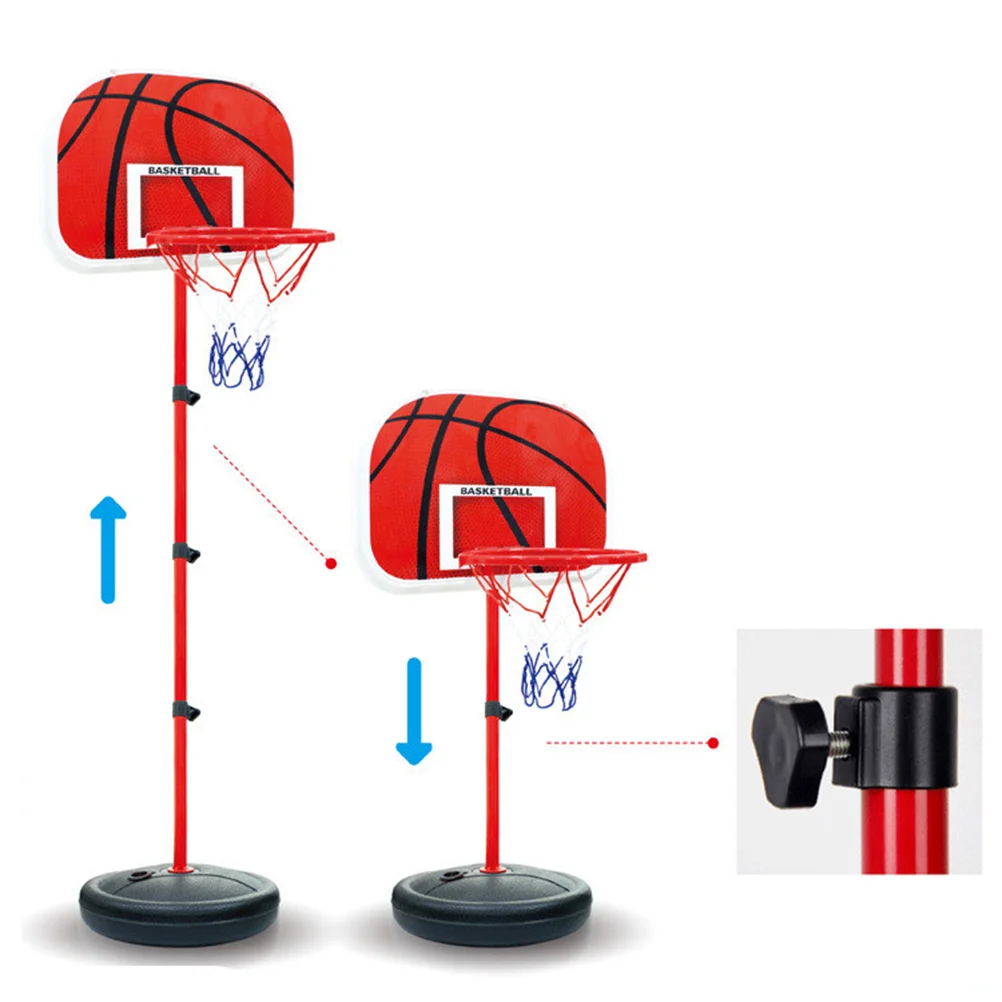 백보드 스탠드가 있는 어린이 농구 골, 야외 놀이 세트, 조절 가능한 어린이 장난감