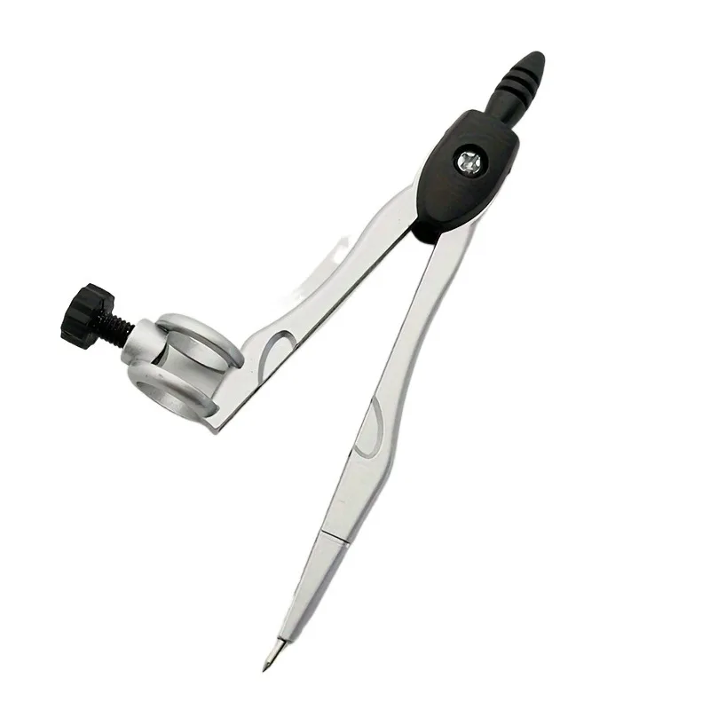 2Pcs Metal Compass Set Locking Tool for Drawing Circles Fits Pens Up To 0.39 Inch for Students & Drafting