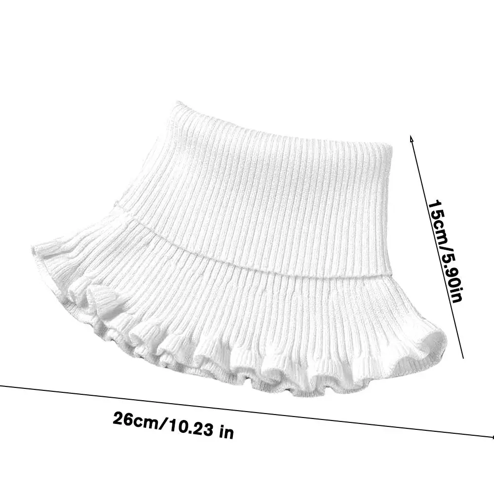 أزياء الخريف الشتاء محبوك وهمية طوق وشاح المرأة الدافئة مطاطا الياقة المدورة الرقبة أدفأ انفصال شتاء دافئ يندبروف وشاح