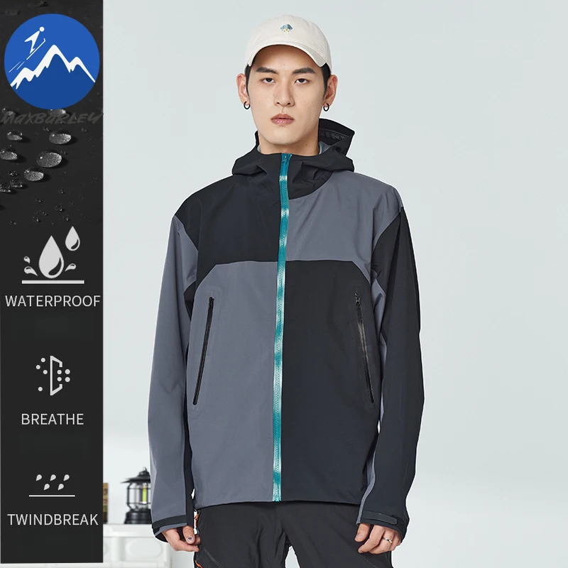 

Maxbarley Classic Men Jacket Fashion Splicing Outdoor Sport Lightweight Coat Casual Street Style Windproof Spring Autumn Garment