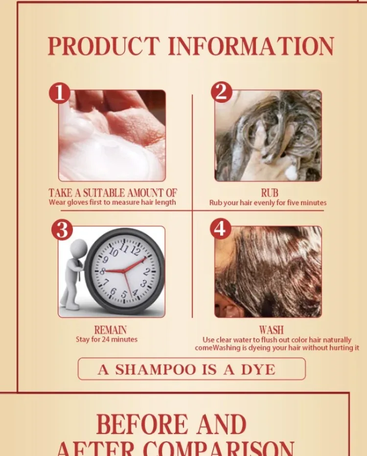 Natürliches, schnell färbendes Arganöl für Haarfärbemittel, schnelles Haarfärbeshampoo, langanhaltend, für Männer und Frauen, professionelle Färbung, 500 ml – Detail 10
