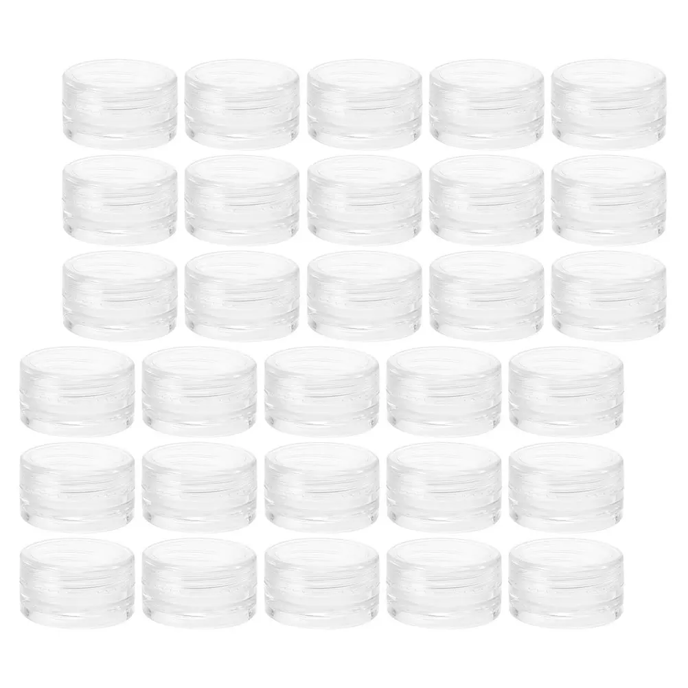 

55Pcs Plastic Cream Jars Empty Face Cream Containers Fine Workmanship Multipurpose Sub Packaging Storage Jars Cosmetics Case