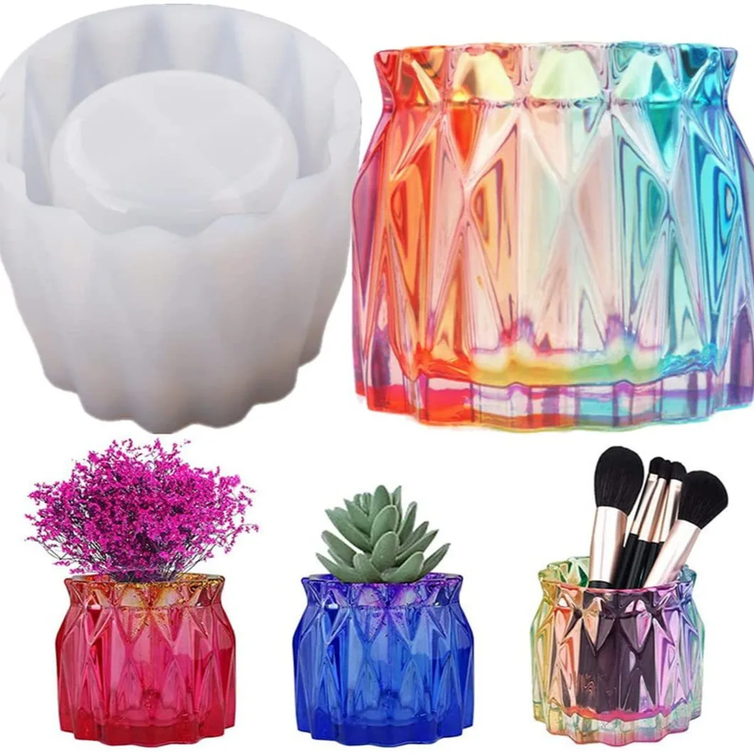 

Brush Storage box Jewelry Craft Epoxy resin Molds Storage Owl Bunny Organizer Jar Silicone Mold Swing Table Decoration