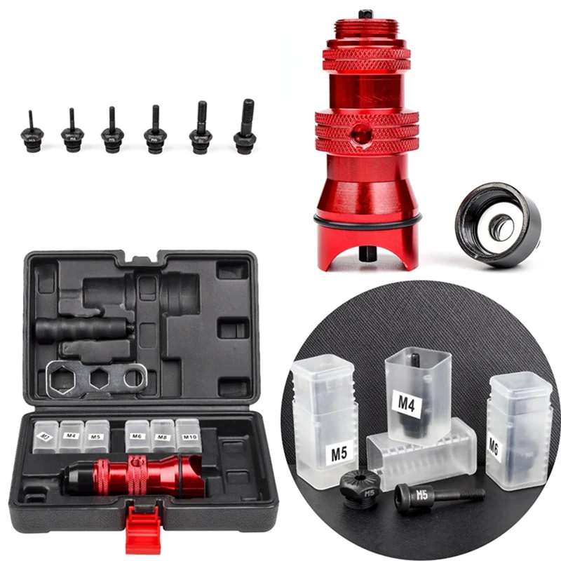 Electric Rivet Gun Conversion Adapter Kit Electric Rivet Nut Adapter M3 M4 M5 M6 M8 M10 Manual Riveter Tool