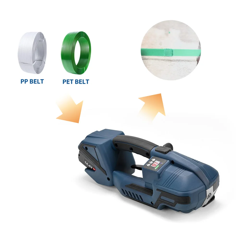 

Ручная обвязочная машина Pp Pet Electric Power V2 с батарейным питанием, пластиковая упаковка, ручной упаковочный инструмент для обвязки