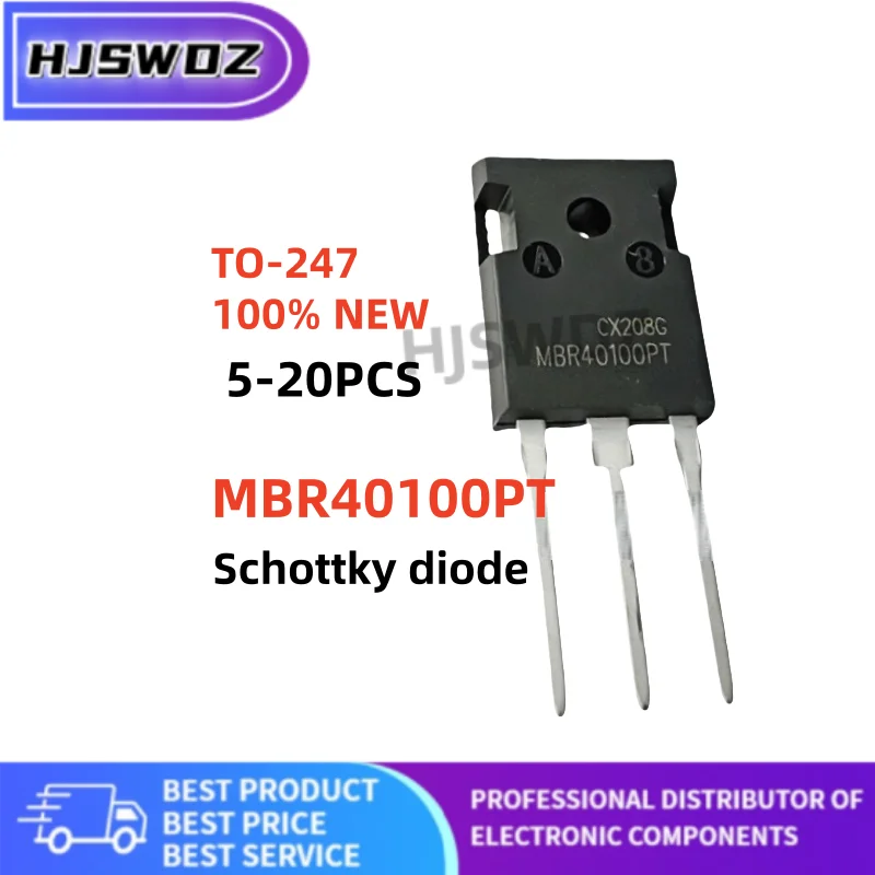 5-20PCS Brand New MBR40100PT MBR 40100PT MBR40100 TO-247 Schottky diode
