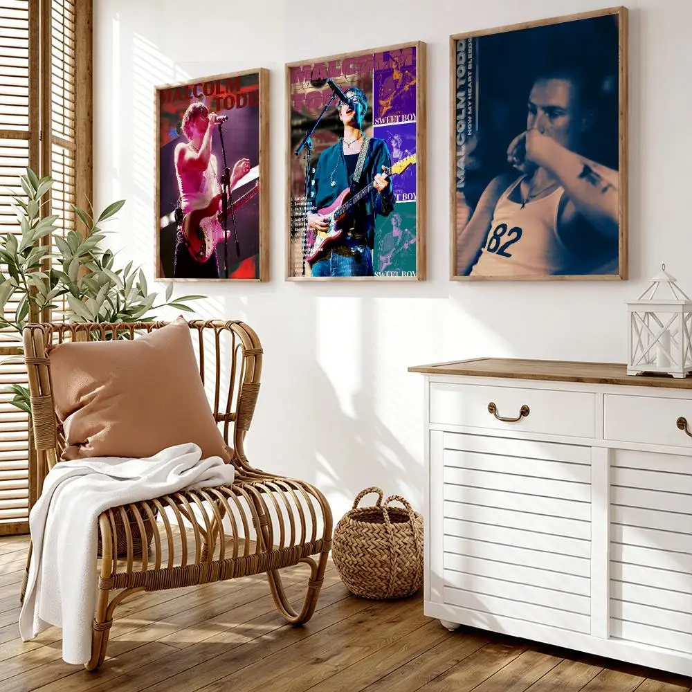 Maldives Fashion Poster Wall Stickers HD Painting Self Adhesive Art Decals for Bedroom Living Room Home Decor