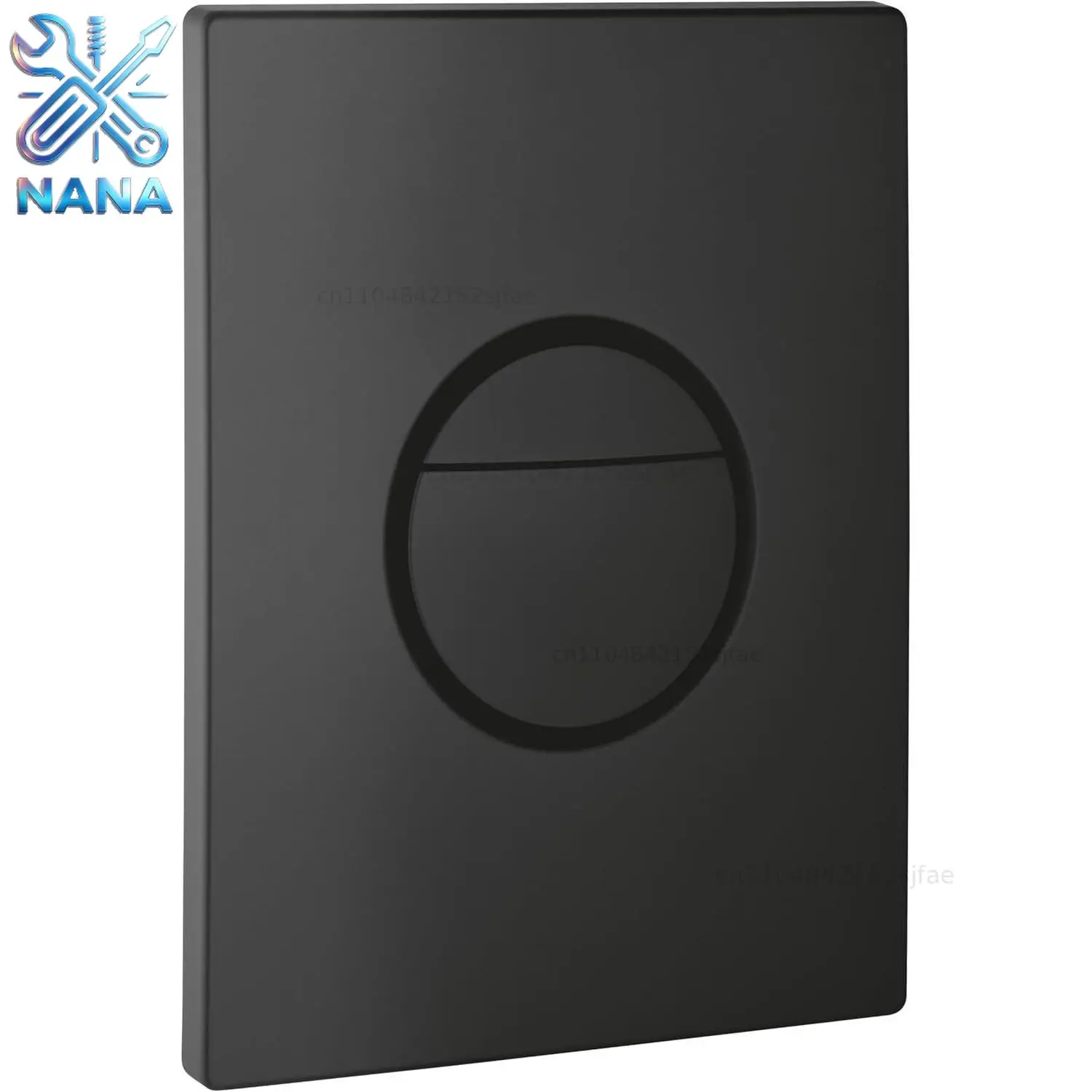 Fit GROHE Hidden Tank Panel Nova Cosmopolitan Double Press Pneumatic Button Black/Gold Full Hidden Panel