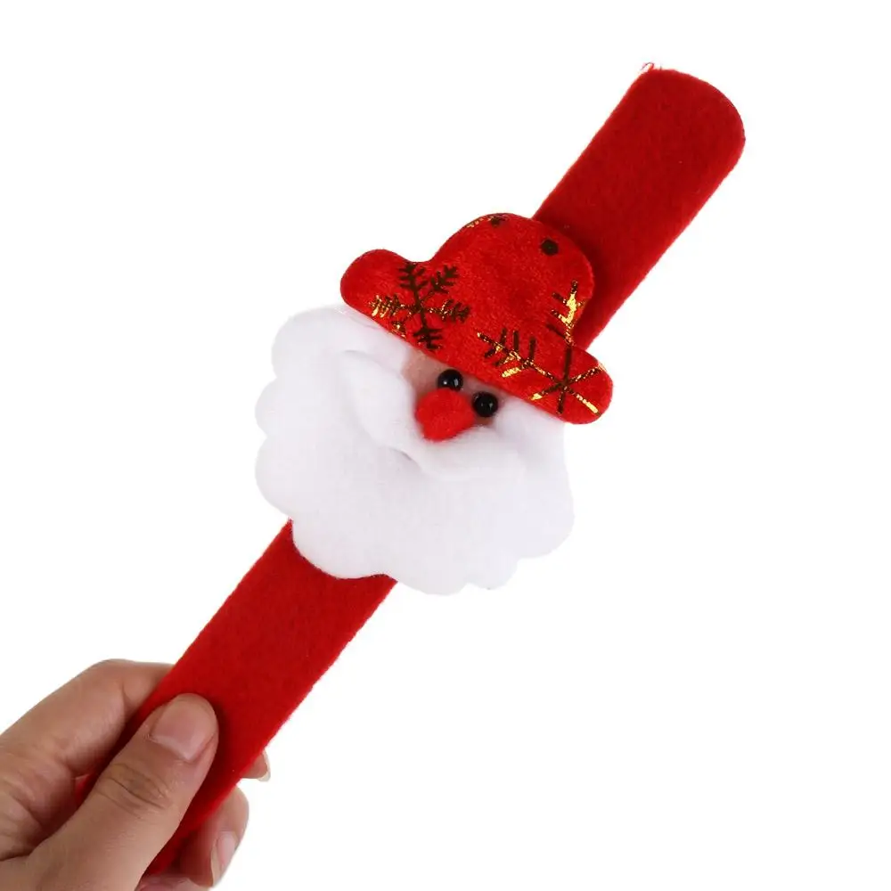 Nonwovens Christmas Clap Circle Pop Christmas Christmas Pop Circles Cartoon Snowman Christmas Toys Hand Ring Children Gifts