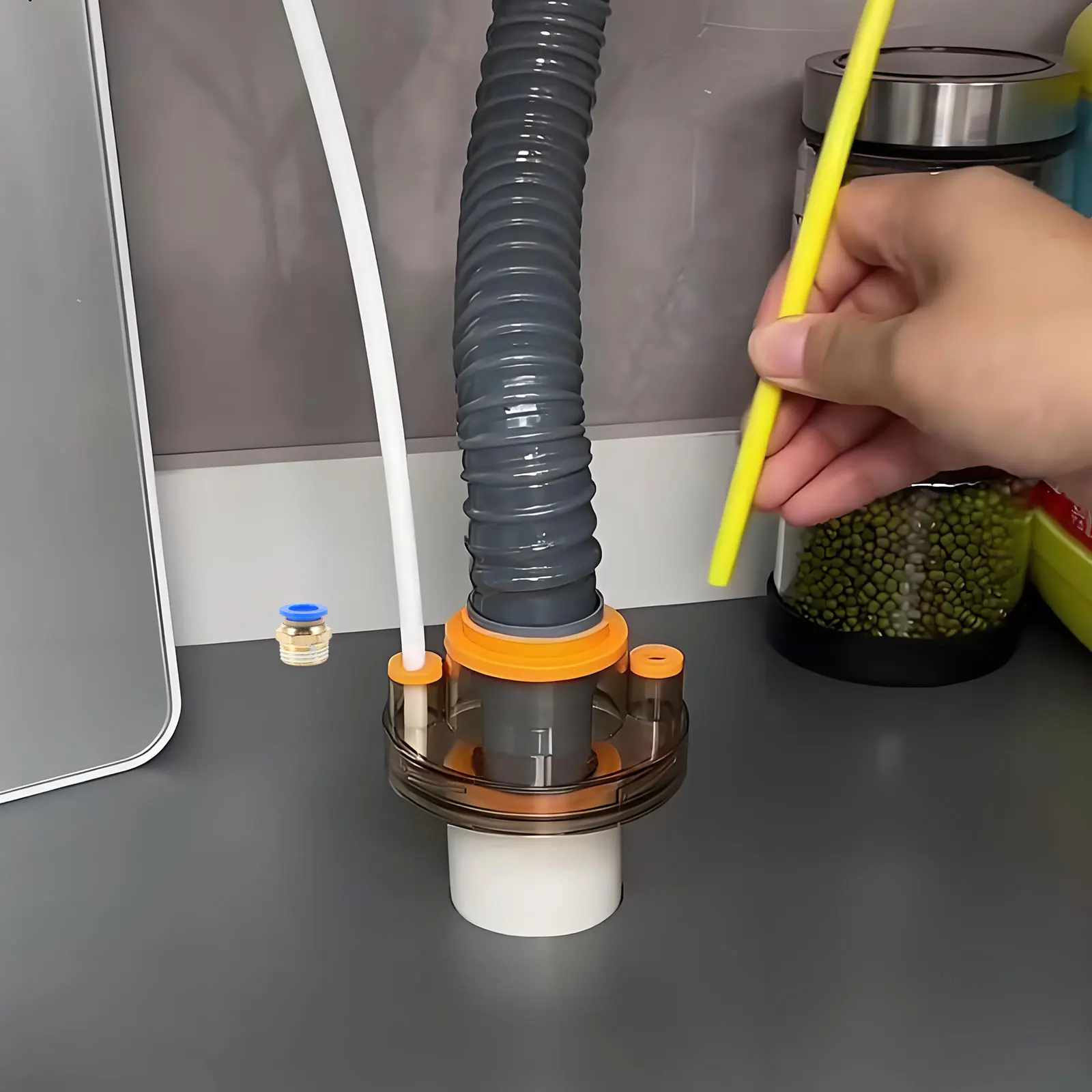 

4 Pcs Pneumatic Compressor Fittings Components Air Hose Connectors Copper