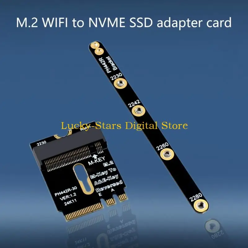 Adattatore T3EE M.2 A+E a NVME con staffa PCIE4.0 M.2 Interfacce WiFi A+E CHIAVE A MARDA CHIAVE M RISERSE per 2230 2242 2260