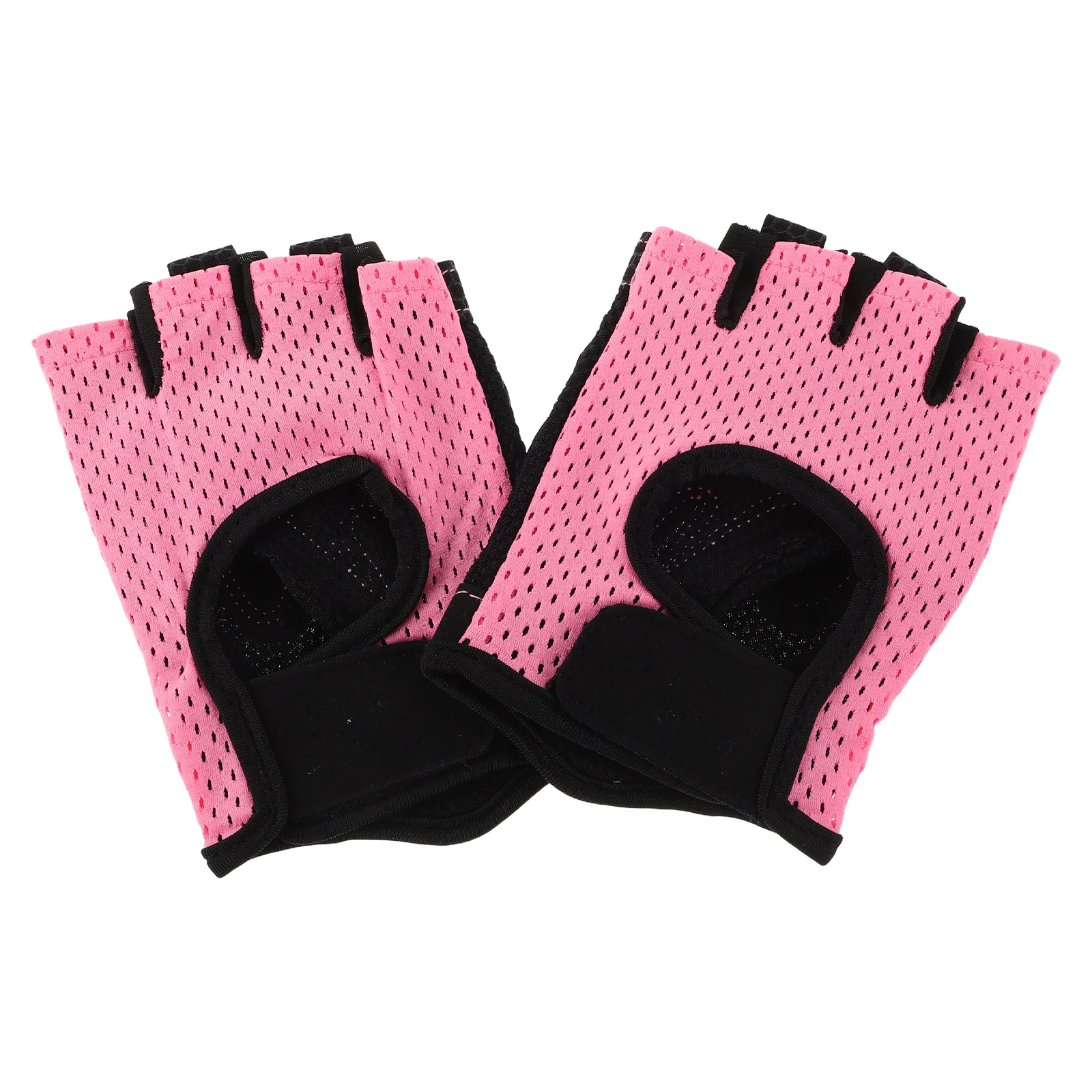 

1 Pair Breathable Fitness Gloves Unisex Anti-Slip Sweat-Wicking Reinforced Palm Guard Lightweight Gym Sports Cycling Gear For