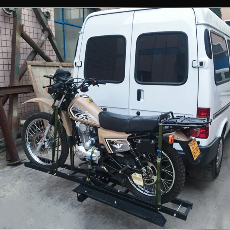 Auto Hinten Anhänger Motorrad Hitch Halterung Off-Road Fahrrad Roller Anhänger Halterung Rampe Anti Schaukel Anti Tilt Maximale Last 160 KG