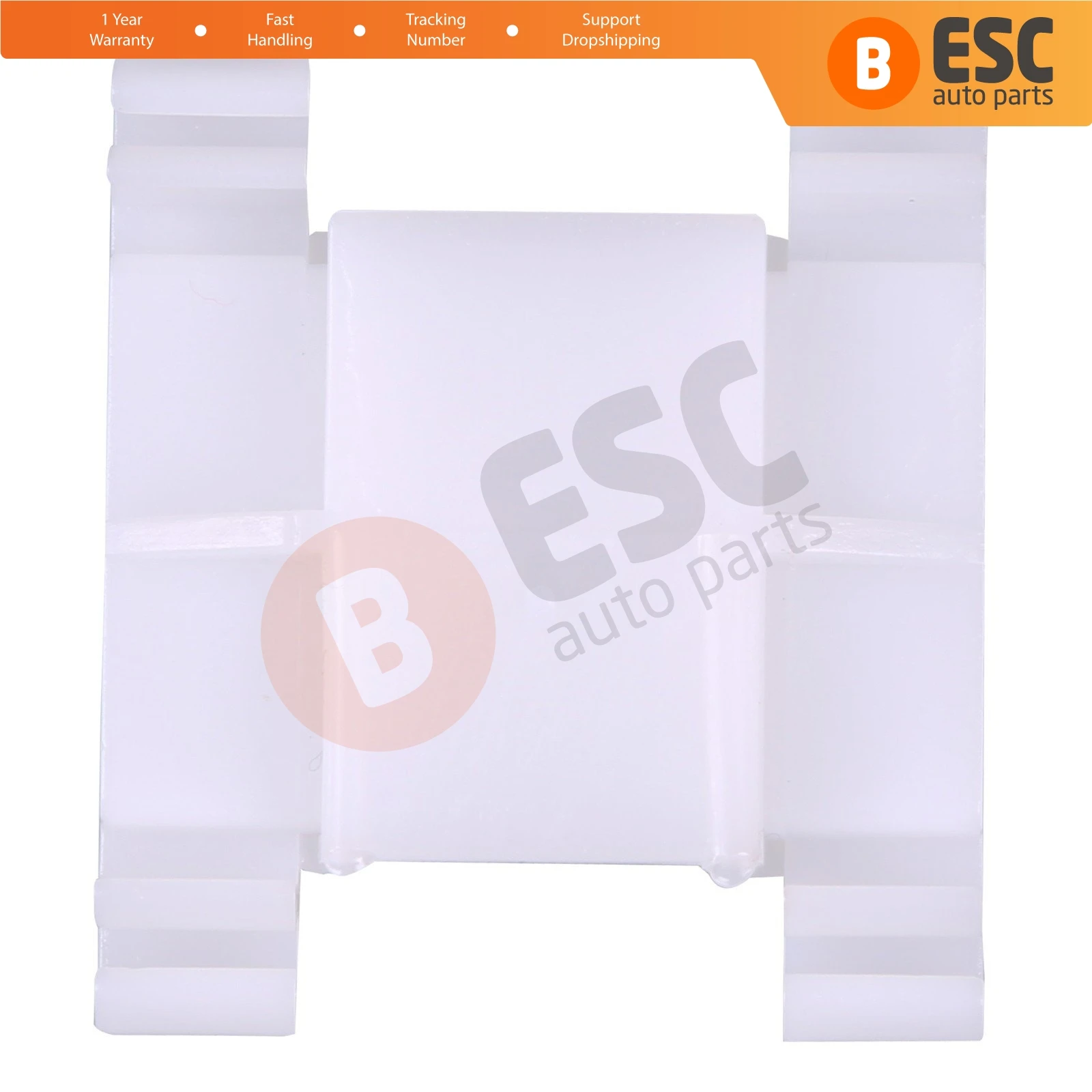 10 Pieces Side Moulding Clip White for VW : 1H0853585B