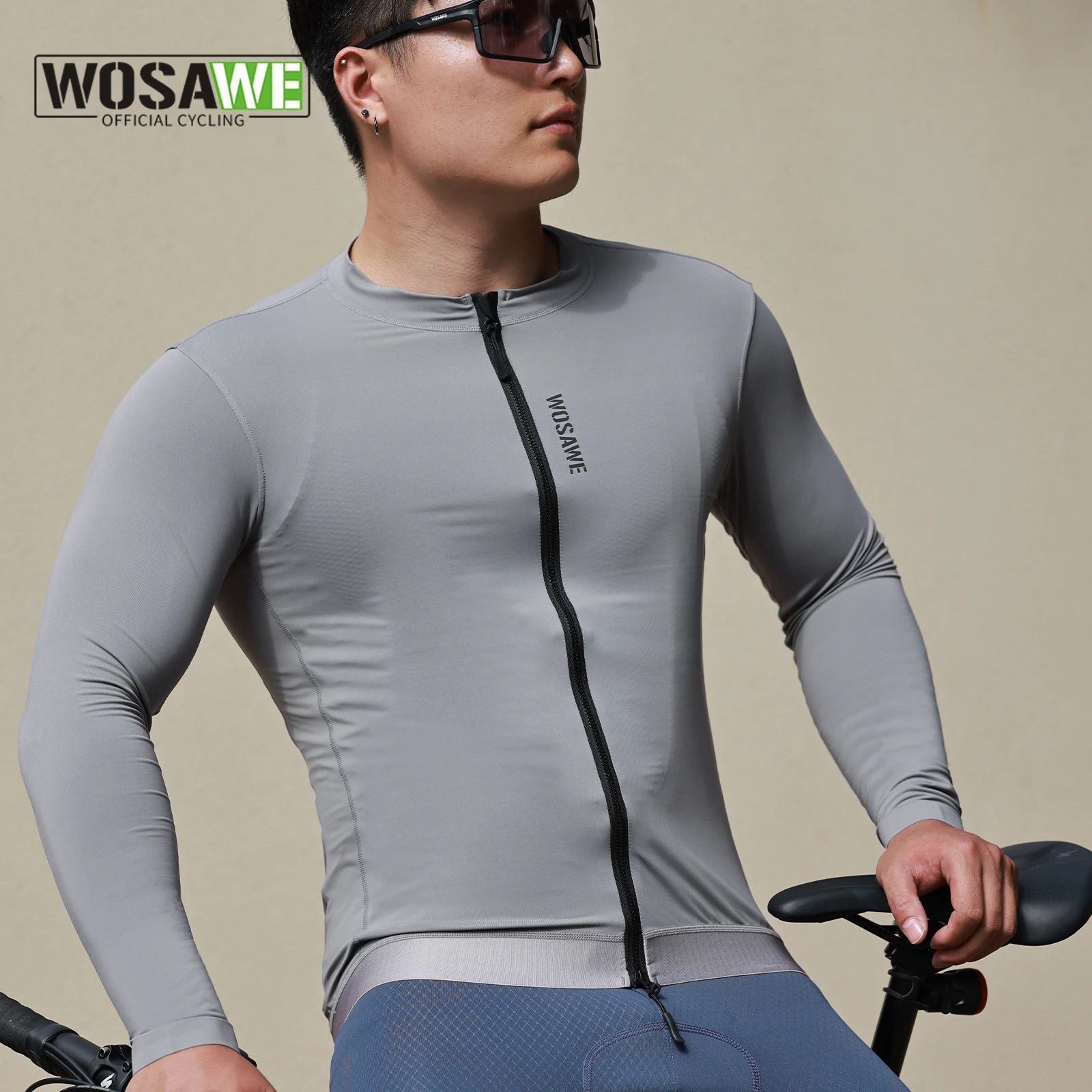 

WOSAWE Men's Cycling Jerseys Full Sleeve Breathable Anti-sweat UV protection MTB Bicycle Long Sleeve Jersey Road Bike Shirts