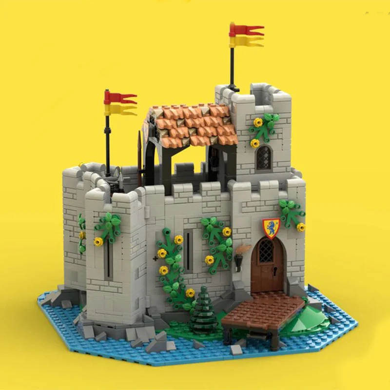 

1232PCS MOC Medieval Pirate Lion Knights' Outpost Castle Model Building Blocks DIY Assemble Bricks Child Toys holiday Gifts