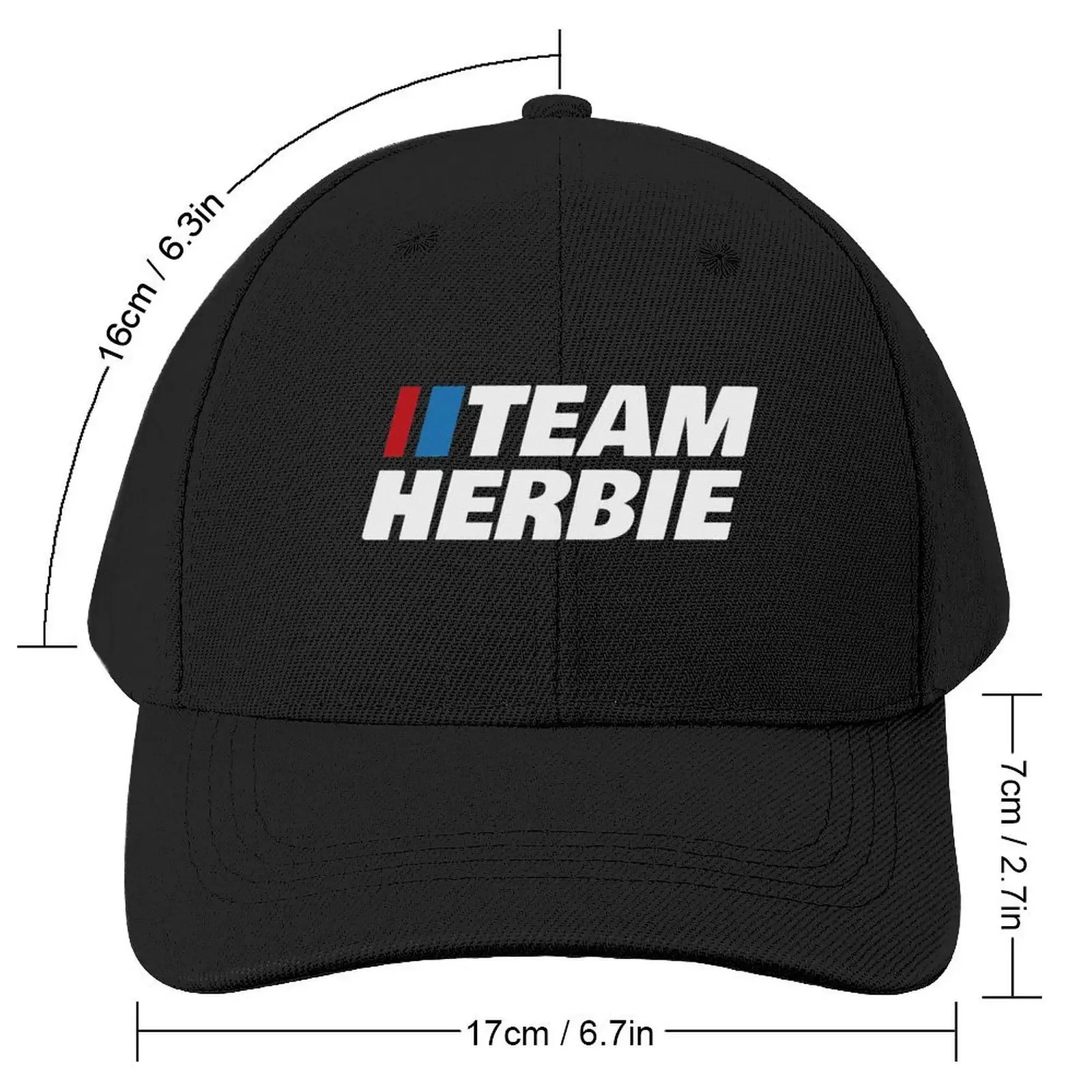 Team Herbie (Reversed Text Design) Baseball Cap Military Cap Man Sports Cap Men's Women's