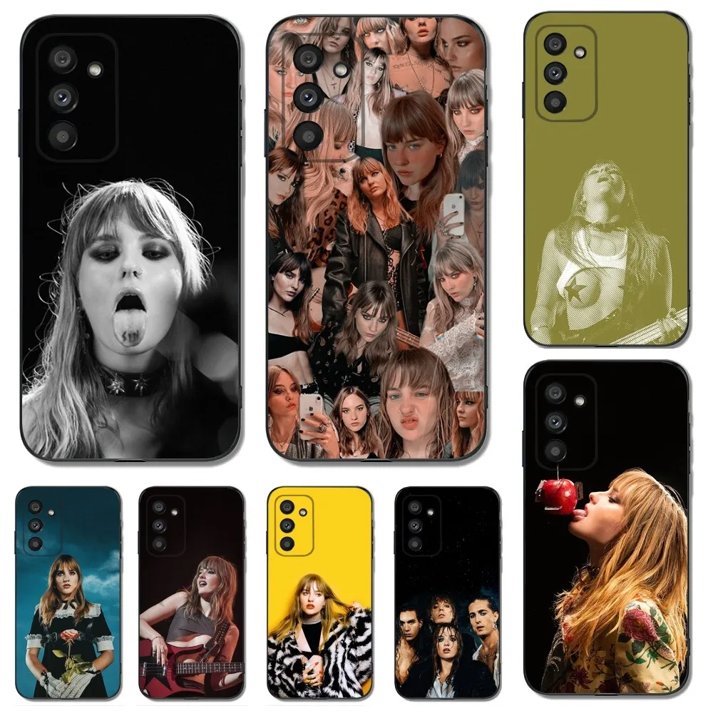 M-Maneskin V-Victoria De Angelis Phone Case For Samsung Galaxy A13,A21s,A22,A31,A32,A52,A53,A71,A80,A91 Soft Black Cover