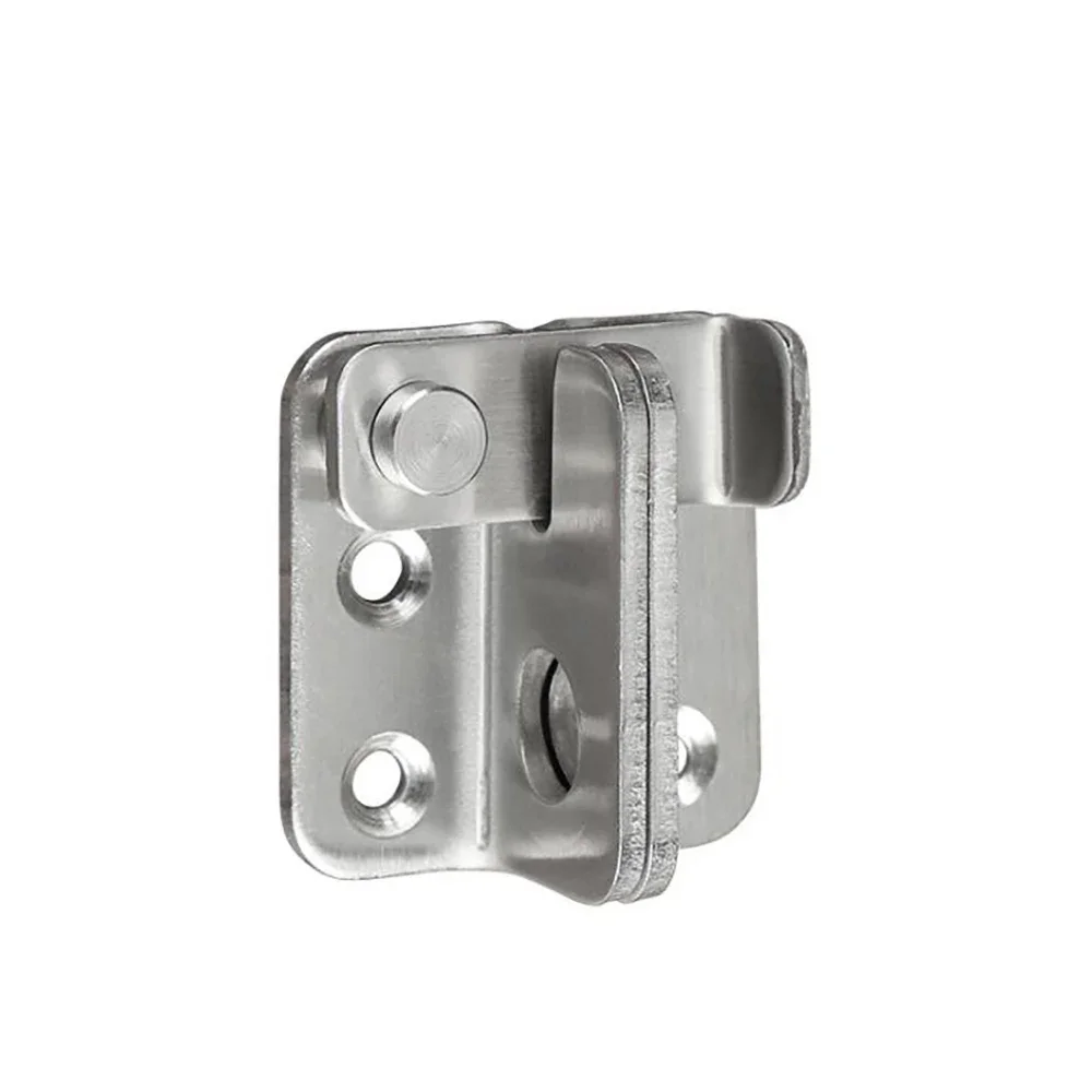 1Pc Thick Stainless Steel Door Buckle Cabinet door Hanging buckle Bolt safety bolt Sliding Hasp Pet cage  lock  latch