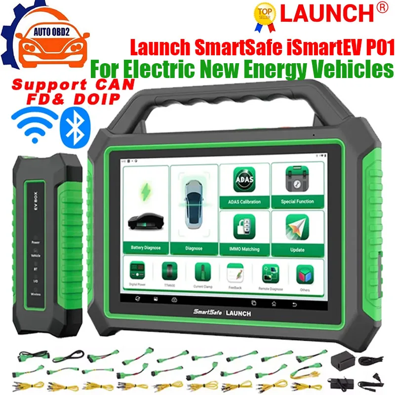 

Launch iSmartEV P01 iSmart EV P01 Electric New Energy Vehicle Battery Pack Detector Hybrid & EV Diagnostic Tool LAUNCH X431 PADV