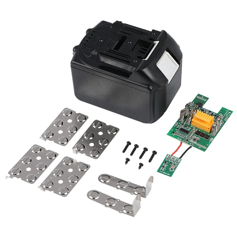 Li-Ion Battery Case With Lithium Battery Protective Board For Makita 15-Cell Battery Tool Battery Case Kit