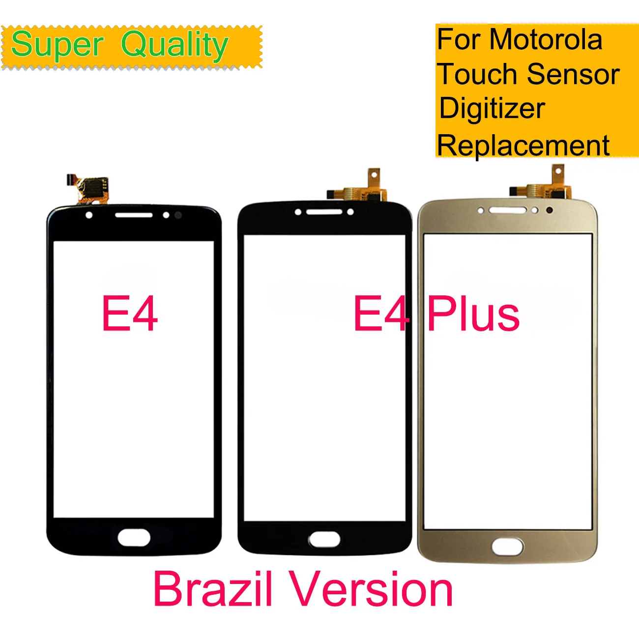 10Pcs/Lot For Motorola Moto E4 Touch Screen Digitizer Front Outer Glass For Moto E4 Touch Panel Sensor