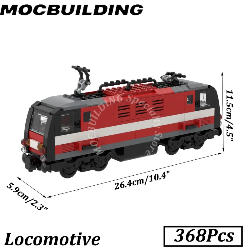 Locomotief Trein Modelspoor Accessoires Personenauto MOC Bouwstenen Bakstenen DIY Display Speelgoed Geschenken Kerstmis