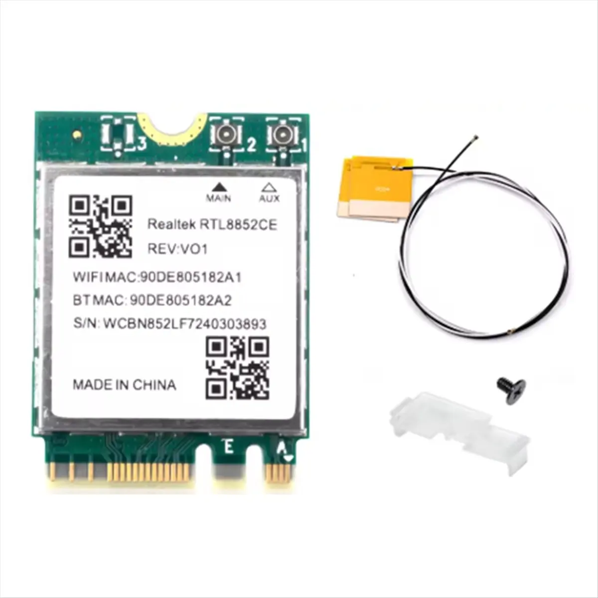 ABGN WiFi 6E RTL8852CE M.2 Network Card 5400Mbps 802.11AX BT 5.3 Wireless Adapter Tri Band 2.4/5/6GHz for 10/11