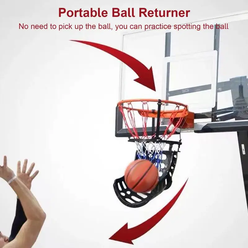 Ball Returning System Solid Basketball Hoop Wear-resistant Basketball Ball Return System Strong Load-bearing For Hoop Ball