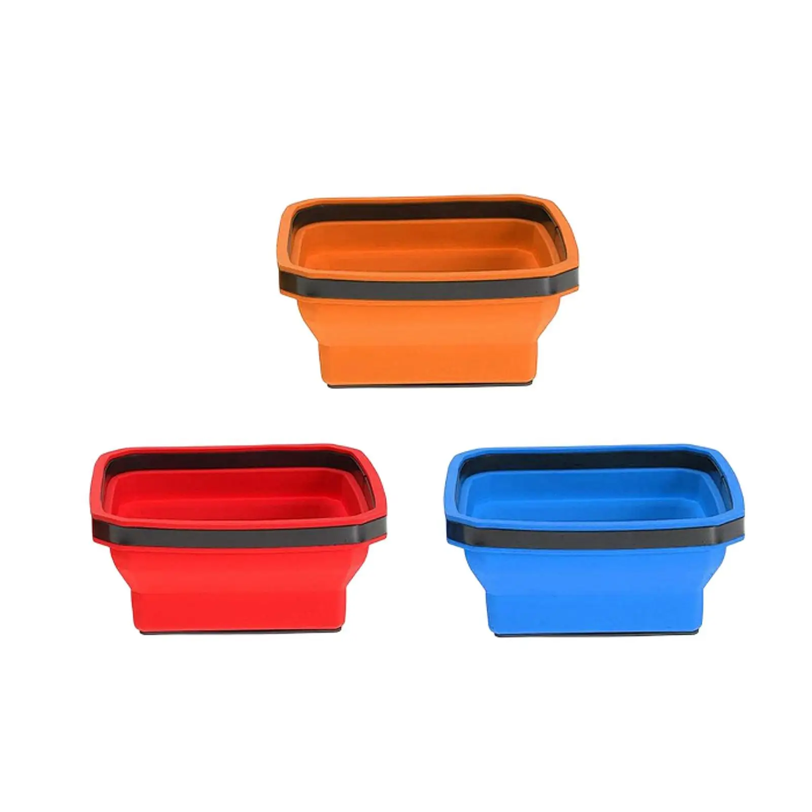 

Складной лоток для деталей, лоток для хранения инструментов, квадратный лоток для деталей, силиконовый лоток для деталей, держатель для болтов