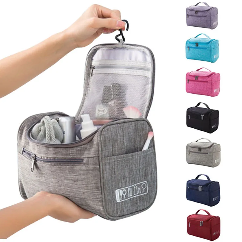 Portable Hanging Cosmetic Bag Travel Toiletry Storage Organizer Vanity Case for Men And Women Makeup Accessory