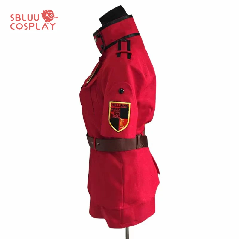 Anime Hellsing Herushingu Seras Victoria Red Cosplay Costume with Socks Custom Made Any Size