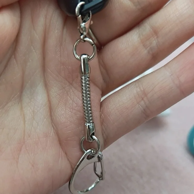 10-50 Stück Metall-Schlangenketten-Schlüsselanhänger mit Karabinerhaken für Schlüssel, DIY-Schmuckherstellung, Anhänger, Taschenanhänger, Zubehör – Detail 3