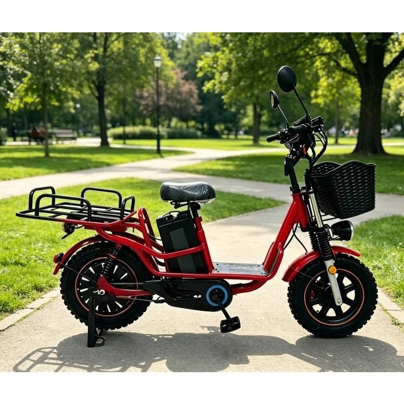 Hot-selling high-performance electric freight bicycle 800W 48V 60km/h 300kg load capacity, adult light brushless lithium battery