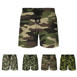 Classic Camouflage Printing Short Pants For Men Fashion Sportwear Trunks Beach Shorts Streetwear Casual Oversized Tactic Shorts