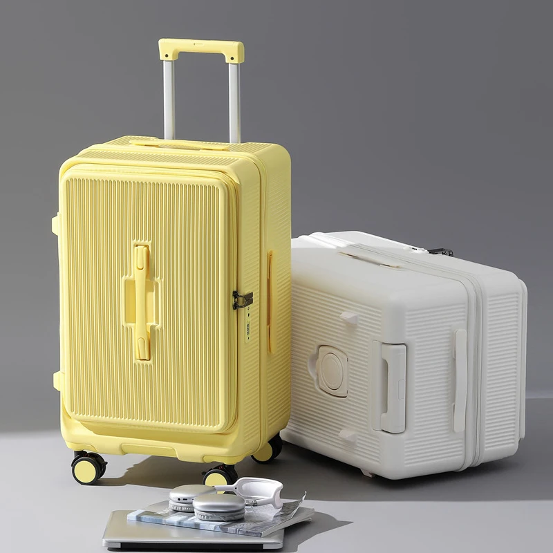 

1:9 чемодан для глубокого хранения, 20-28 дюймов, с боковым отверстием, большой вместительный дорожный чемодан, утолщенный ПК с подстаканником