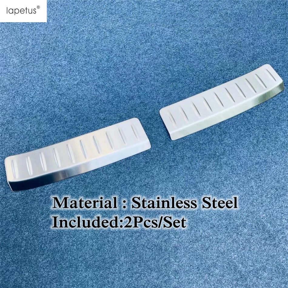 Rear Trunk Bumper Sill Scuff Plate Protector Guard Cover Trim Stainless Steel Accessories For Toyota Venza / Harrier 2021 - 2024 - Image 5