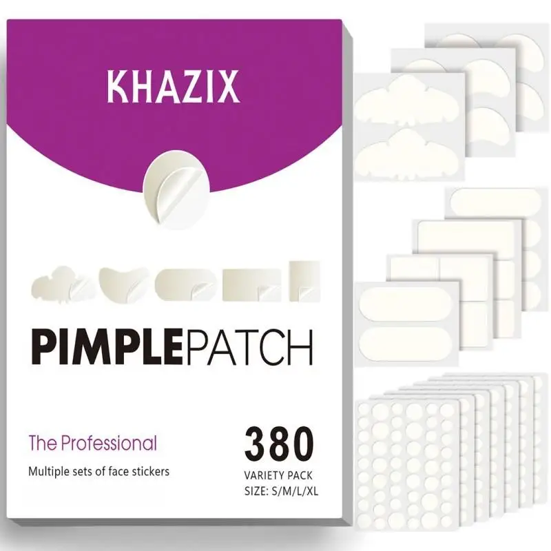 

380pcs Hydrocolloid Acne Patch Gentle And Non-Irritating To Cover Acne And Blemishes, Acne Patch Facial Skin Cover