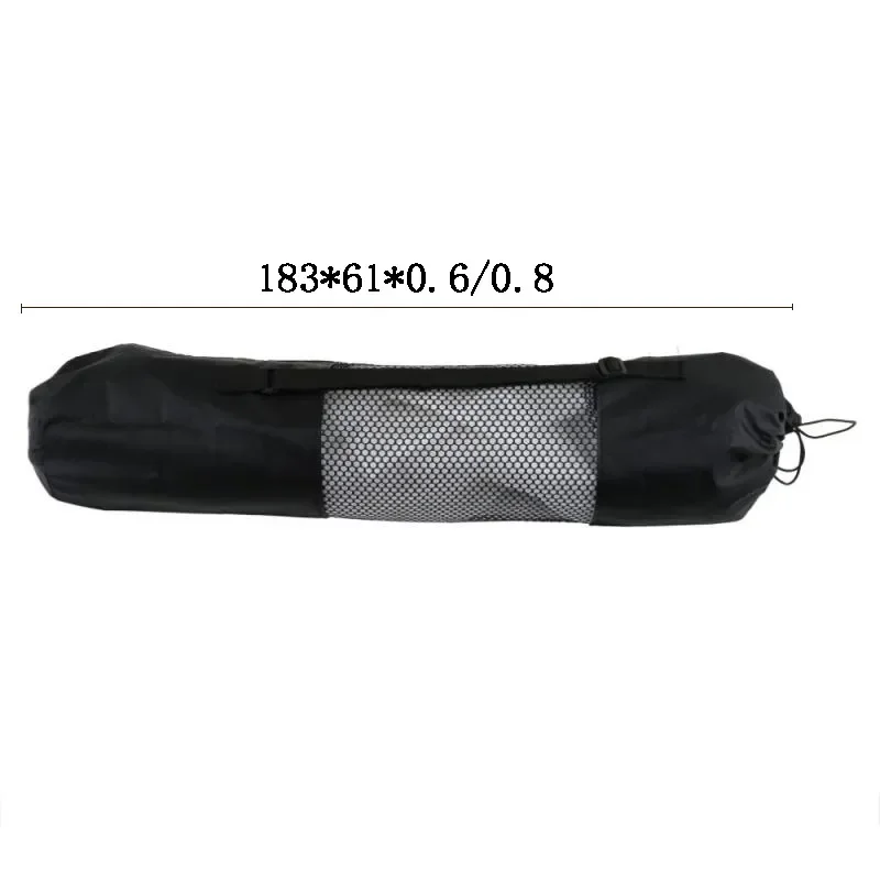 1Pc Yoga Mat Bag Exercise Fitness Carrier Nylon Mesh Center Adjustable Strap Pilates Body Building Sports Equipment