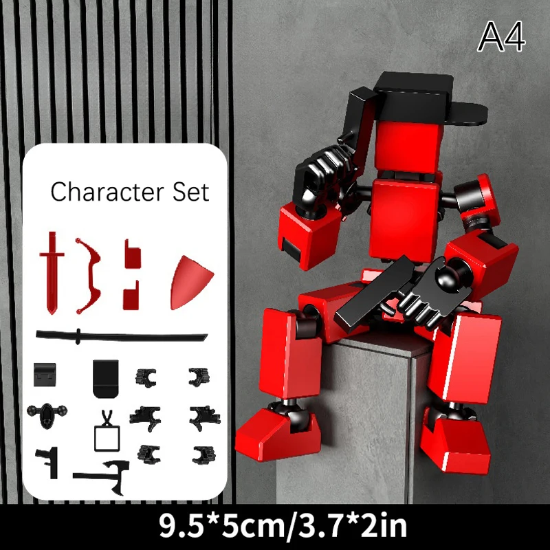 Multi-Jointed Movable Shapeshift Robot 3D Printed Mannequin Character Assemble Toys Action Figures Toys Kids Gifts