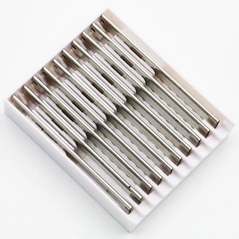 10 pçs substituição hairdressing corte de barbear estilo lâminas de barbear tipo sawtooth salão de beleza casa profissional ferramenta atacado