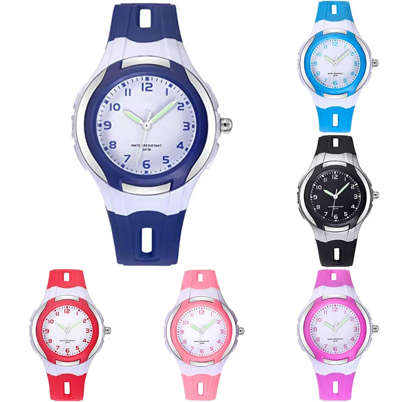 Children's Environmental Protection Electronic Watch Student Waterproof Quartz Watch Boys and Girls Fashion Jelly Wrist Watch