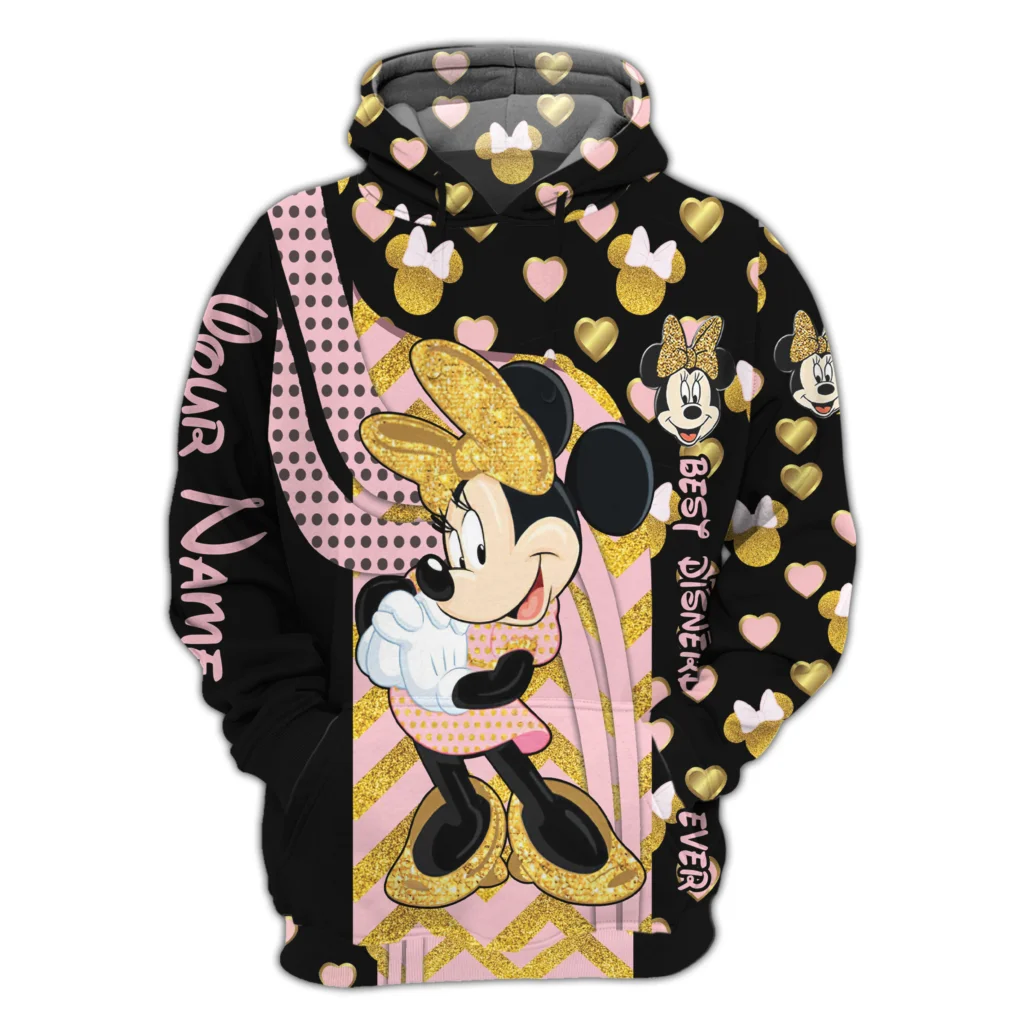 

Mickey Mouse Hoodie Cute Mouse Ears Personalized Disney Cute Zip Fan Lover Zipper All Over Print Unisex Hoodie