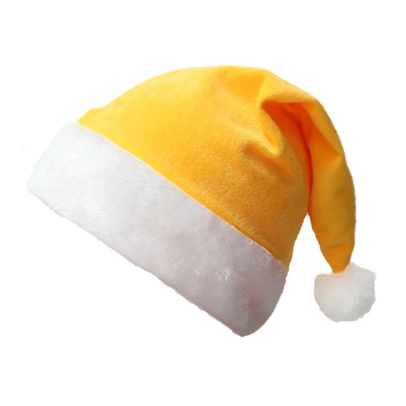 Decorazione natalizia Peluche Cappello da Babbo Natale Vestire per feste Oggetti scena Capodanno Berretto da bobble per